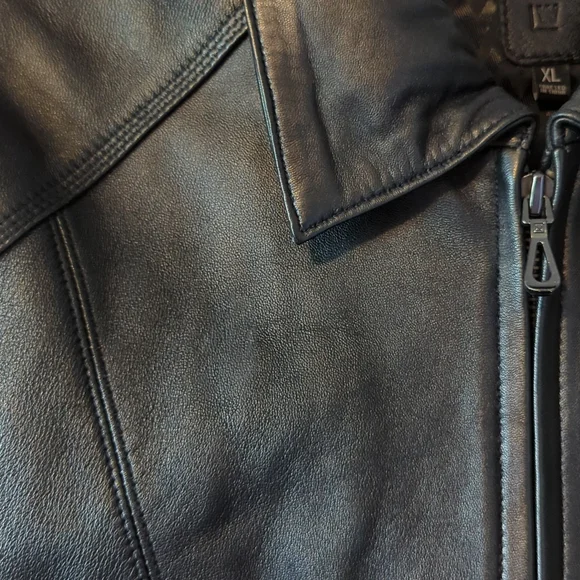 Wilsons Leather Black Leather Jacket - Picture 2 of 10